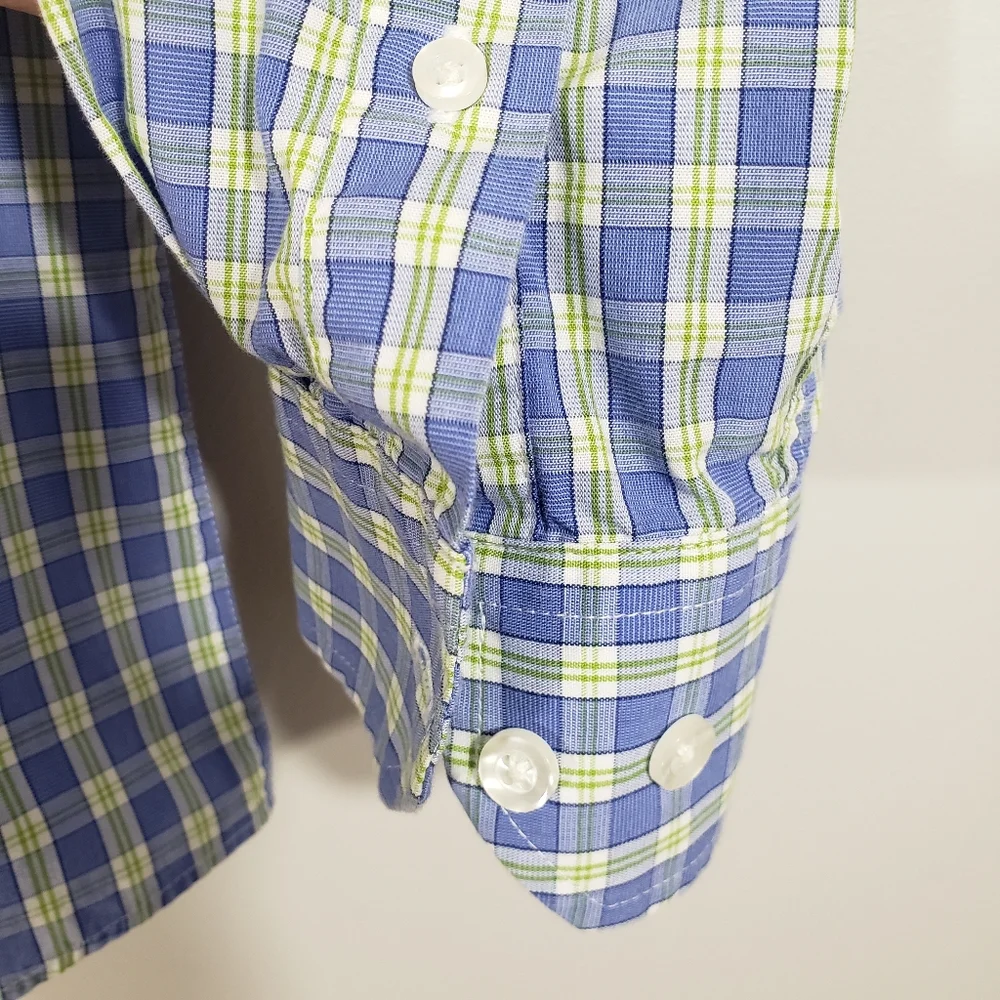 NAUTICA men's plaid button down shirt Sz 15.5